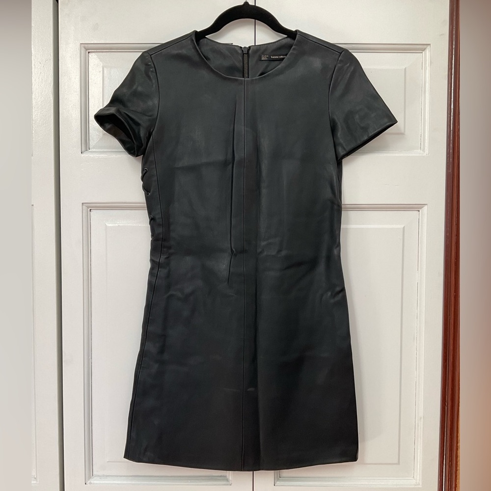 Zara leather dress